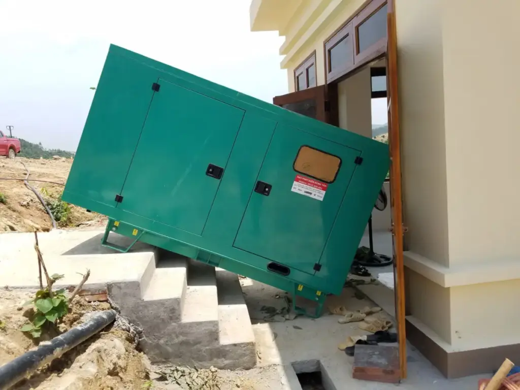 Máy phát điện dự phòng cho hồ chứa nước Đồng Mỏ